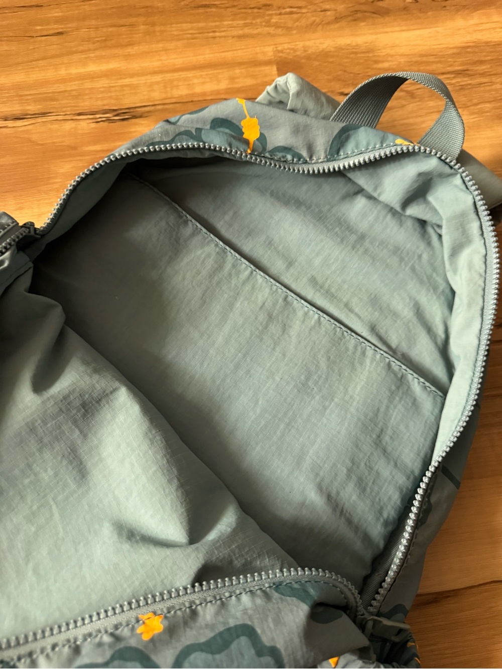 ALOHA Collection Teal Blue Kids Backpack with Yellow Floral Print - Picture 10 of 11